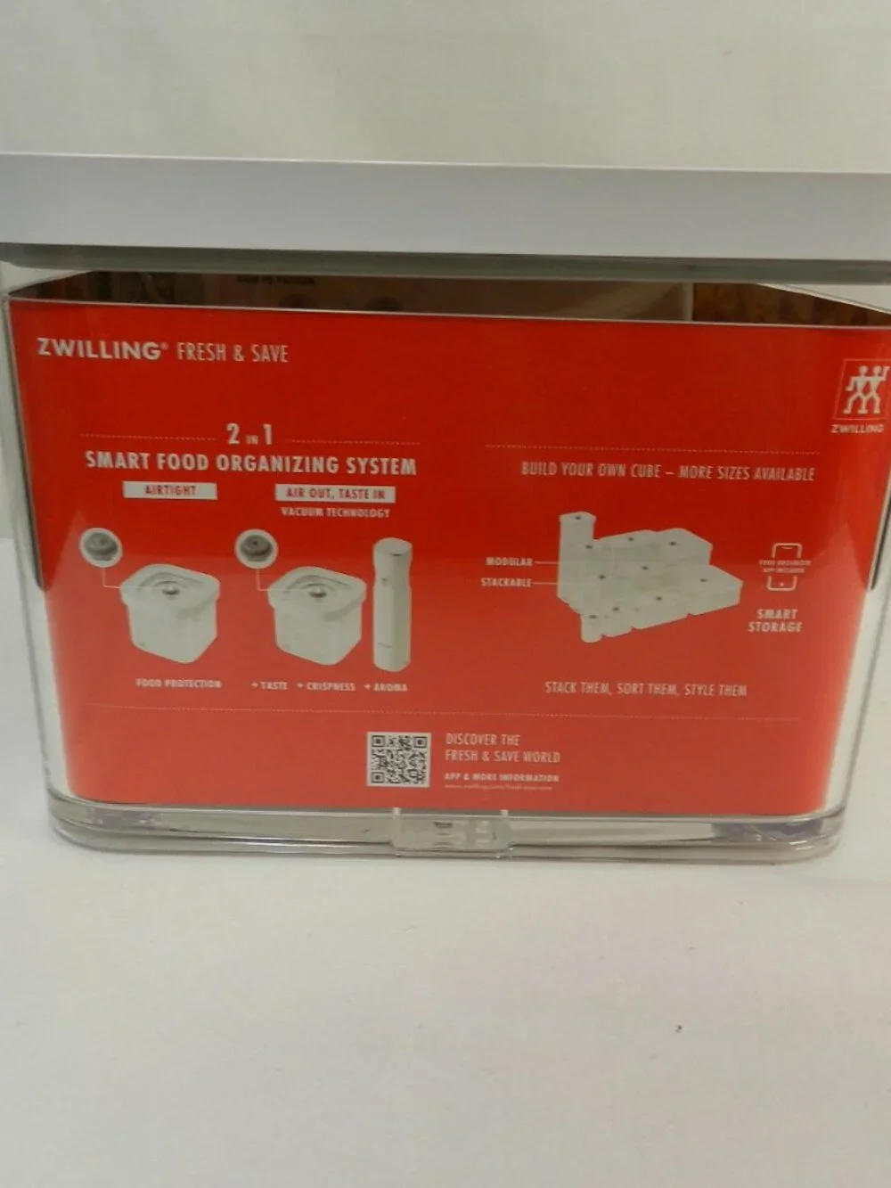 ZWILLING Fresh & Save Cube 2 L Box Airtight Dry Food Storage Container NEW